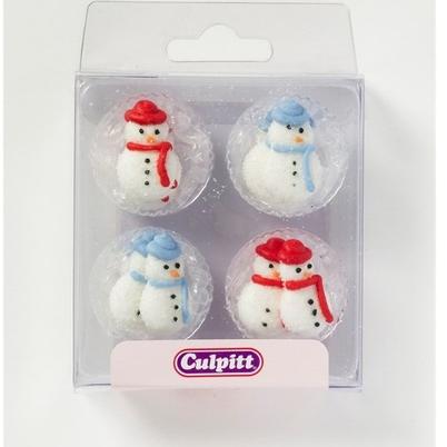 Culpitt Sugar Piping Snowmen 12pc