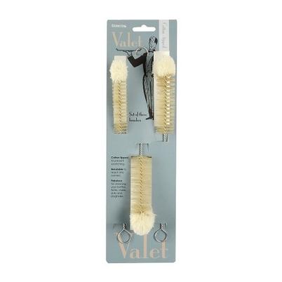 Valet Set of 3 Cotton Tips Bottle Brushes