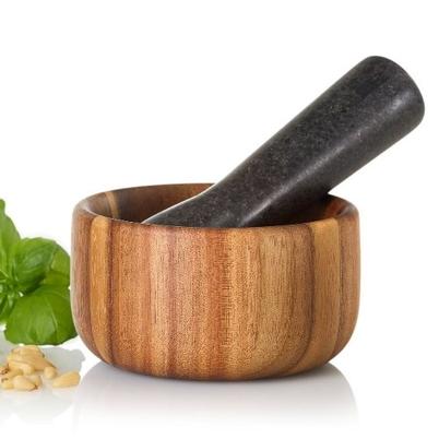 AdHoc Taru Mortar & Pestle Acacia Wood