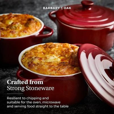 Barbary & Oak Foundry 10cm Mini Casseroles Set of 4