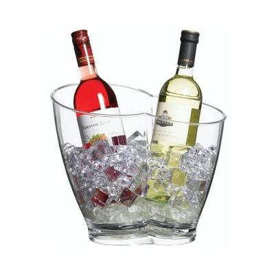 BarCraft Clear Acrylic Double Sided Drinks Pail - Cooler