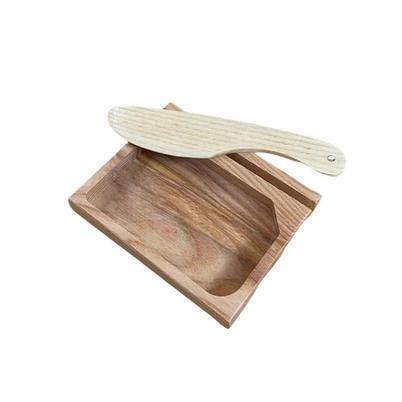 Caulfield Country Boards Ash Butter Dish & Knife