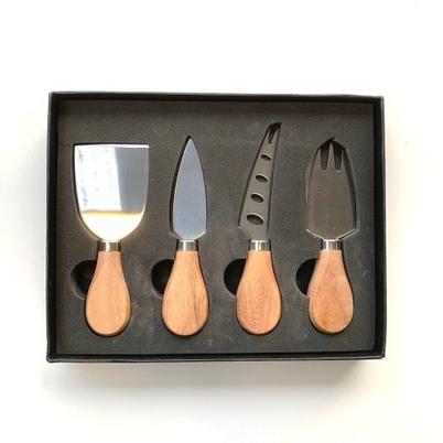 Caulfield Country Boards Small Cheese Knife Set Beech 