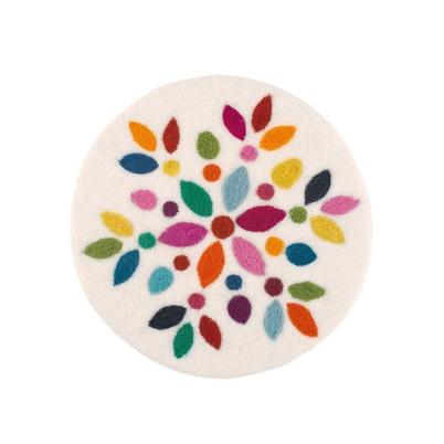 Cilio Wool Flower Round Coasters (Lana Fiore)