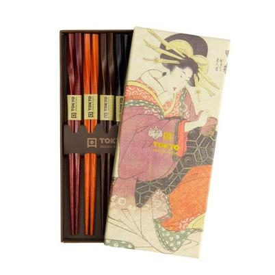 Tokyo Design Studio Twist Colour Chopstick Giftset 5