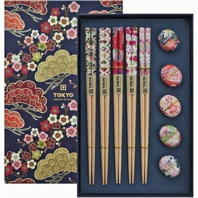 Tokyo Design Studio Chopstick & Rest Giftset 5