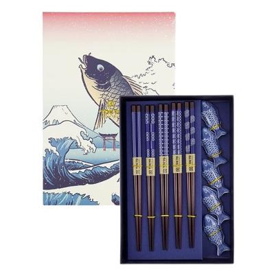 Tokyo Design Studio Fish Chopstick & Rest Giftset 5