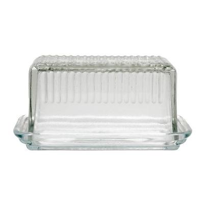 Cote Table Butter Dish Clear Glass Beurrier