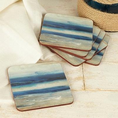 Creative Tops Blue Absract Pack Of 6 Premium Coasters