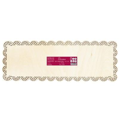 Eddingtons Rectangle Wooden Serving Plate with Laser Cut Edge