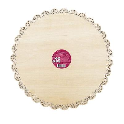 Eddingtons Round Wooden Serving Plate with Laser Cut