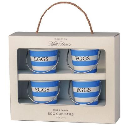 Eddington Mill House <b>Egg</b> <b>Cup</b>s Set of 4-Blue & White