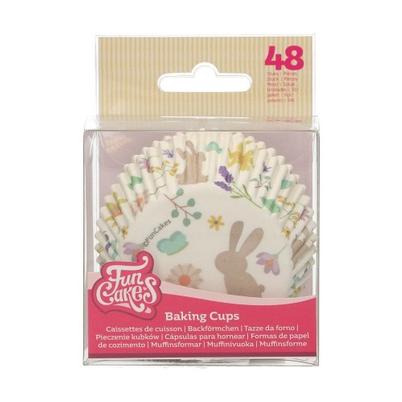 FunCakes 48 Baking Cups Spring Animals