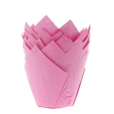 House of Marie Muffin Cups Tulip Pink 36pc
