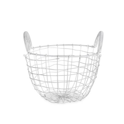 Garden Trading White Wirework Basket-Small