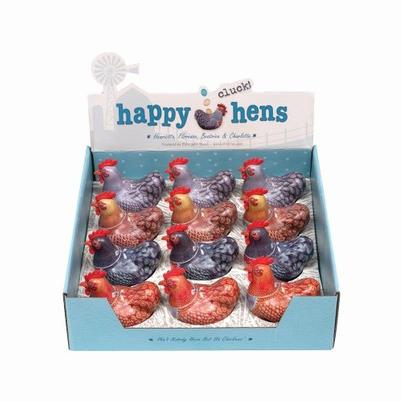 Happy Hen Shaped Tins