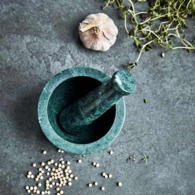 House Doctor Pestle & Mortar Dark Green