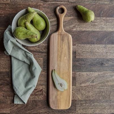 House Doctor Eya Long Rectangular Cutting Board Nature