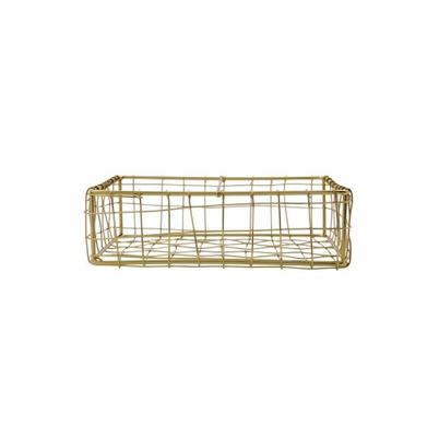 House Doctor Napkin Basket Gold