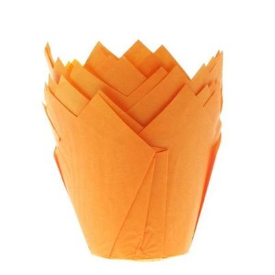House of Marie Orange Muffin Cups Tulip 36pc