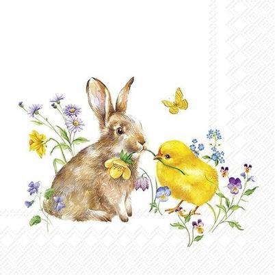 IHR Lunch Napkins Bunny and Chicks