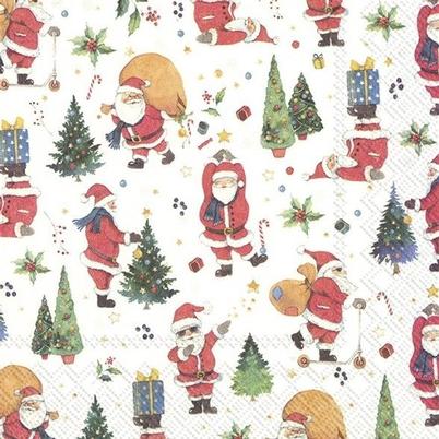 IHR Christmas Lunch Napkins Santas Look