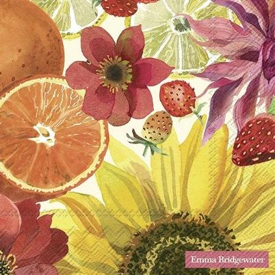 IHR Lunch Napkins Emma Bridgewater Fruits & Flowers Cream
