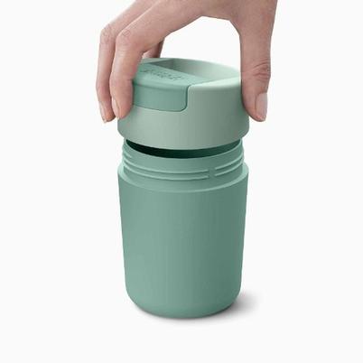 Joseph Joseph Sipp Green Travel Mug with Hygienic Lid 340ml