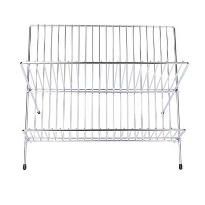 KitchenCraft Chrome Plated Small Fold Away Dish Drainer
