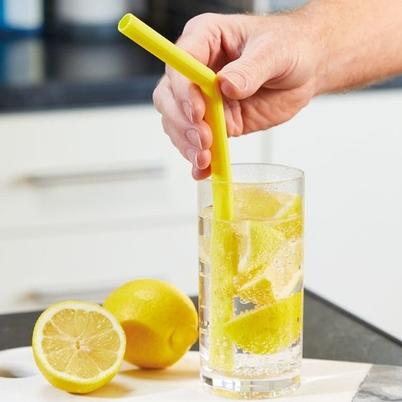 KitchenCraft Silicone Straws with Cleaning Brush