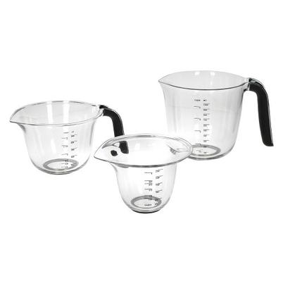 KitchenAid Black Measuring Jug 3pc 