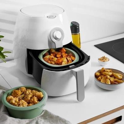 Lekue Air Fryer Round Mould 15cm Green