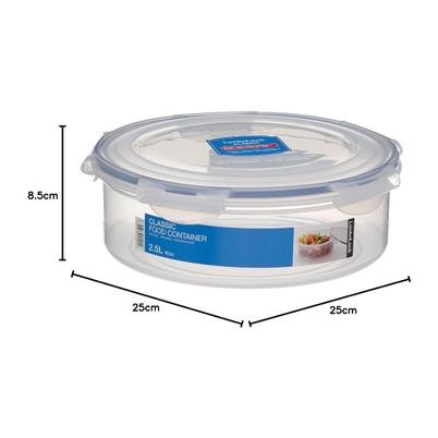 Lock & Lock Round Plastic Container 2.5L