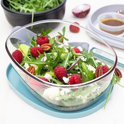 Mepal Ellipse Salad Box-Nordic red
