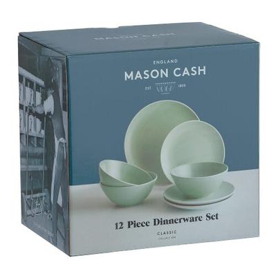 Mason Cash Classic Collection Green 12 Piece Dinner Set