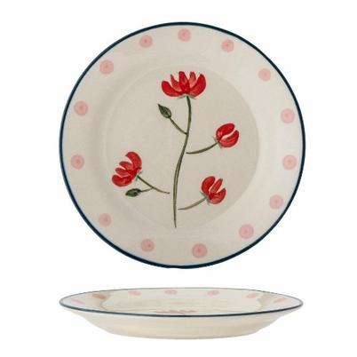 Ninette Plate Red Stoneware 