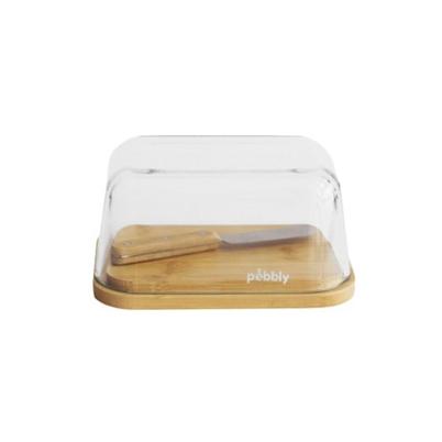 Pebbly Butter Dish Set With Knife 