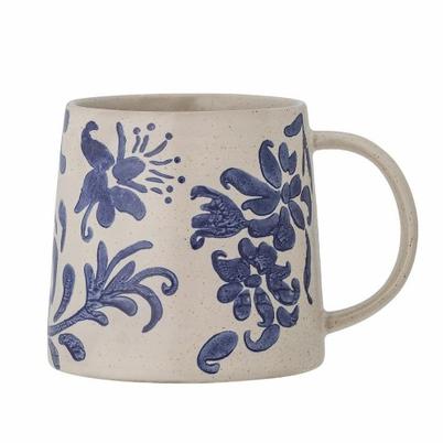 Petunia Mug Blue Stoneware