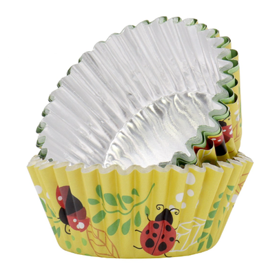 PME 30 Standard Foil Cupcake Cases Ladybird