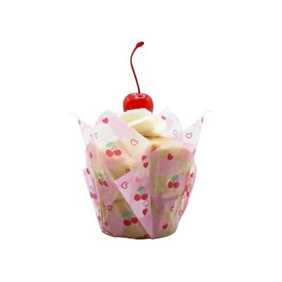 PME Cherry Checkerboard Vintage Tulip Muffin Cases 