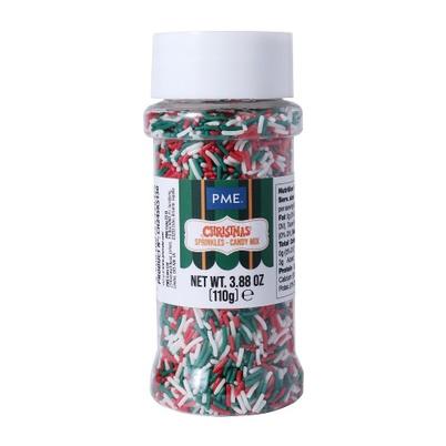 PME Candy Cane Mix Christmas Sprinkles 110g