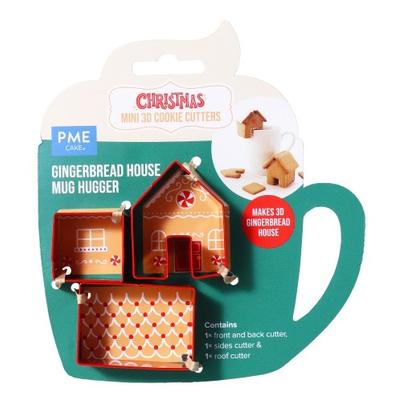 PME Mini Gingerbread House Christmas Cookie Cutters - Mug Hugger