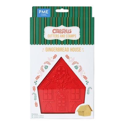 PME Gingerbread House Christmas Cookie Cutters & Stamps