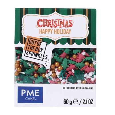 PME Happy Holidays Christmas Sprinkles 60g