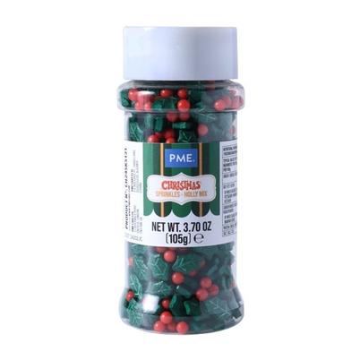 PME Holly Mix Christmas Sprinkles 50g