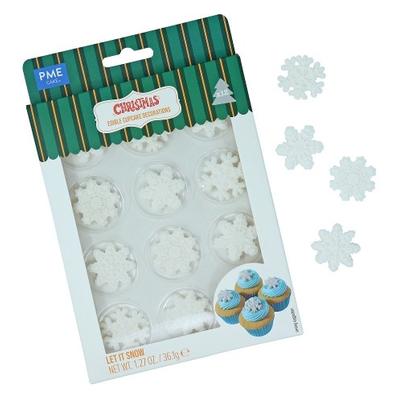 PME Let It Snow Christmas Edible Sugar Decorations