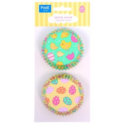 PME Easter Foil-lined Cupcake Cases Easter Chicks Set of 60