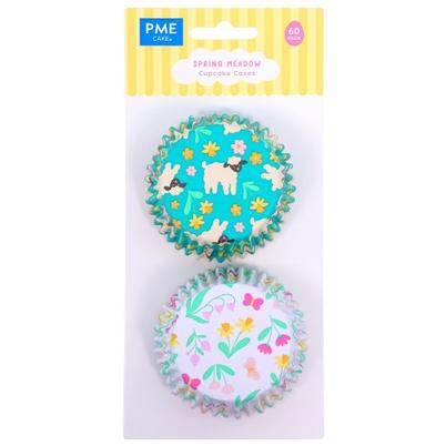 PME Easter Foil-lined Cupcake Cases Spring Meadow Set of 60