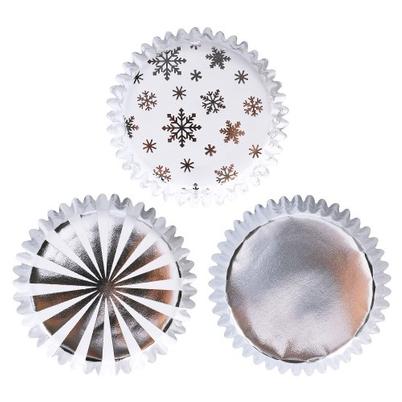 PME Christmas Metallic Cupcake Cases Gold & Silver (Pack of 100)