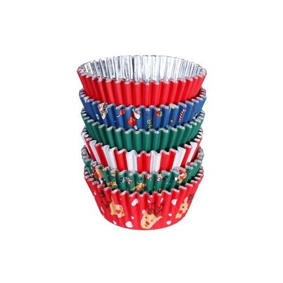 PME Santa Mix Christmas Foil-lined Cupcake Cases 100pk